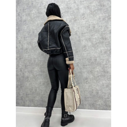 Esmarlina | Dames Bikerjack | Cropped