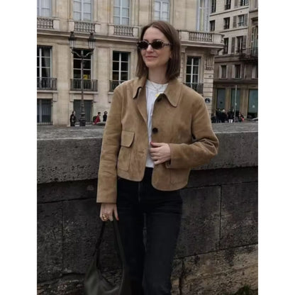 Blanselieke | Dames Cropped Jas | Button-Up