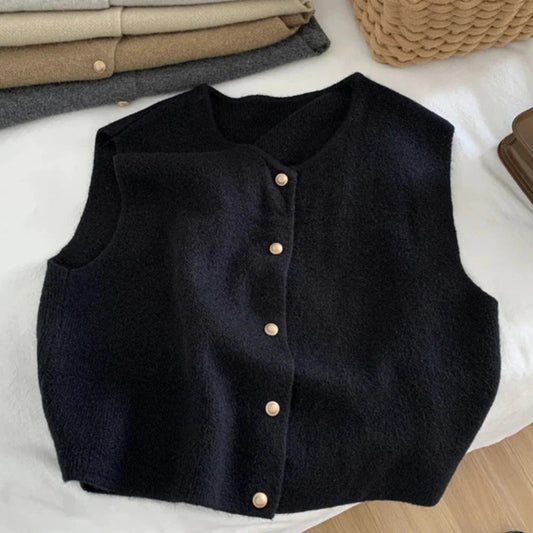Dames Casual Geknoopte Vest | Mouwloos