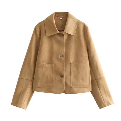 Blanselieke | Dames Cropped Jas | Button-Up