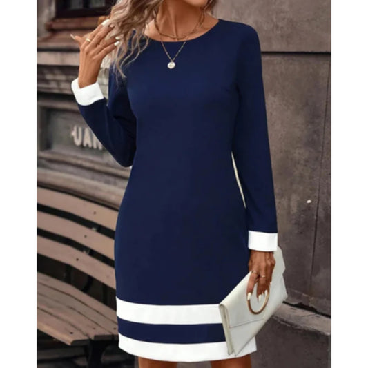 Dames Werkjurk Mini Casual | Lange Mouw
