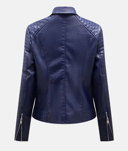 Joline | Trendy Bikerjas met Ritsen