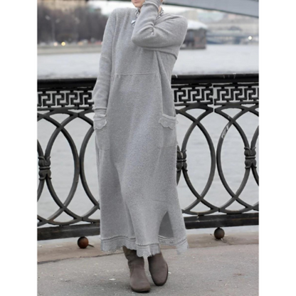 Jenna | Lange Gebreide Maxi Jurk