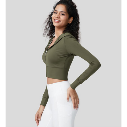 Vicki | Sportieve Korte Hoodie