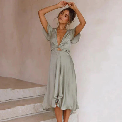 Dames Midi Jurk | Vintage
