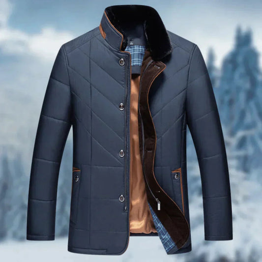 Bontekoe | Heren Winterjas | Gequilt Knoopsluiting