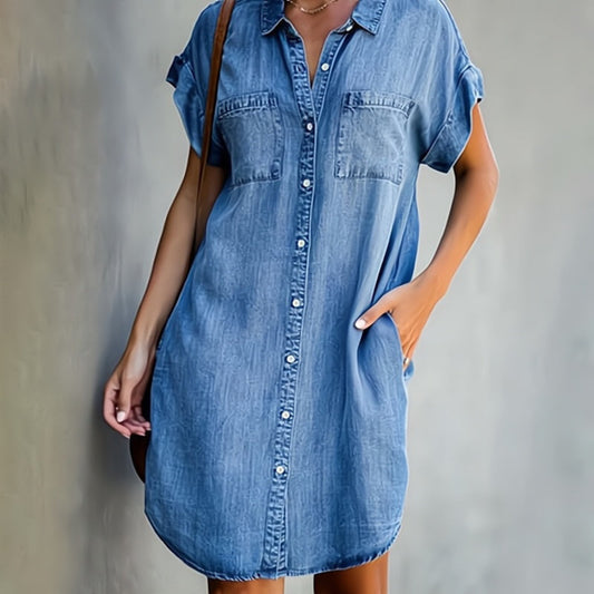Dames Overhemdjurk | Knoopsluiting