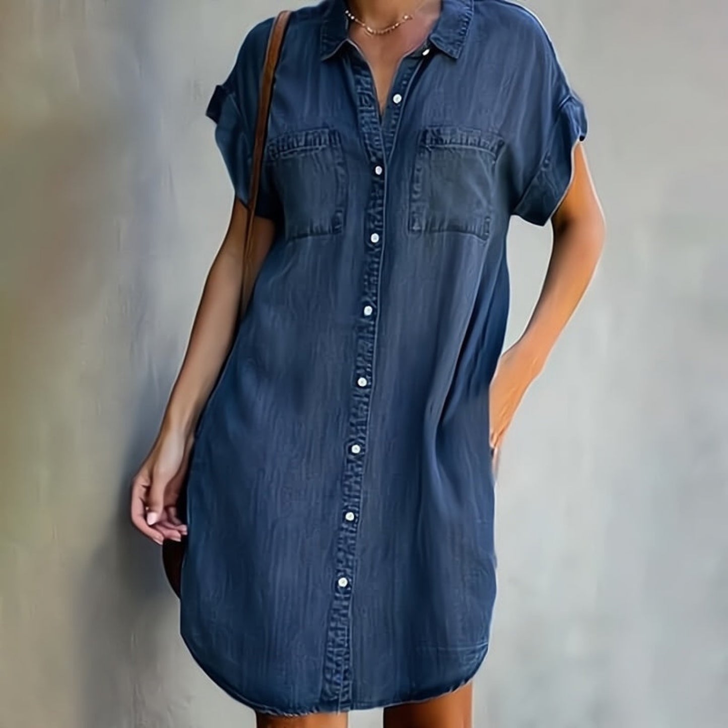 Dames Overhemdjurk | Knoopsluiting