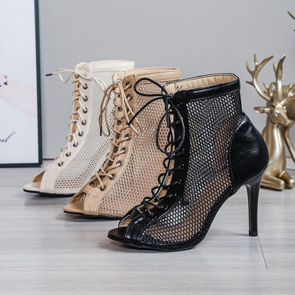 Aaflanda | Dames Hakken Sandalen | Vetersluiting