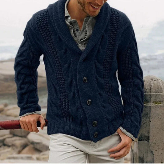 Douwens | Heren Gebreid Vest | Knoopsluiting