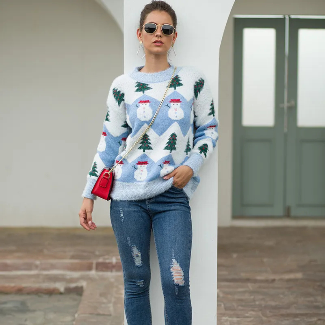 Mabel | Trendy Gebreide Kersttrui