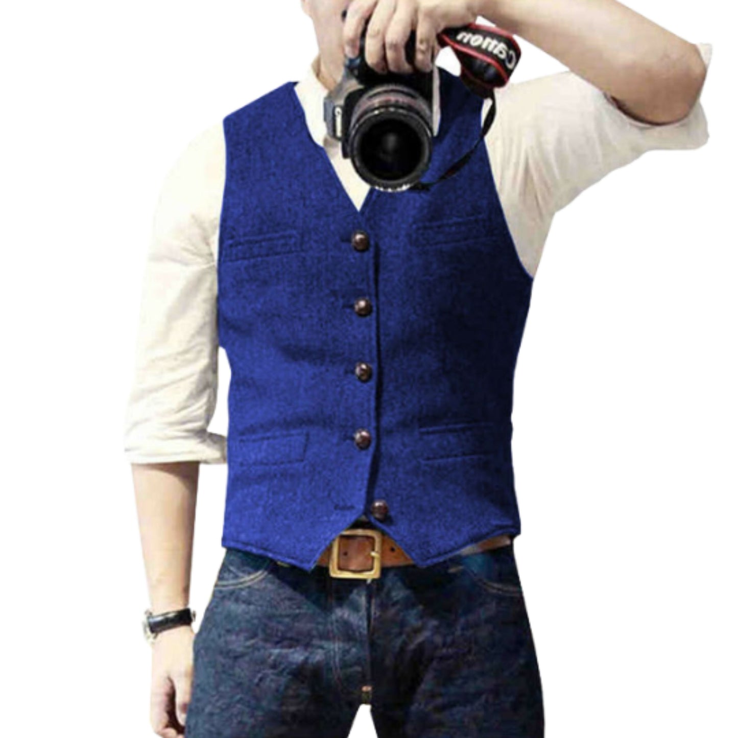 Evermond | Heren Vest | Classic Button-Up