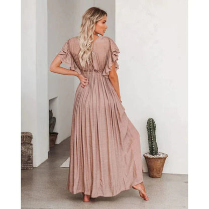 Dames Ibiza Maxi Jurk | Taupe