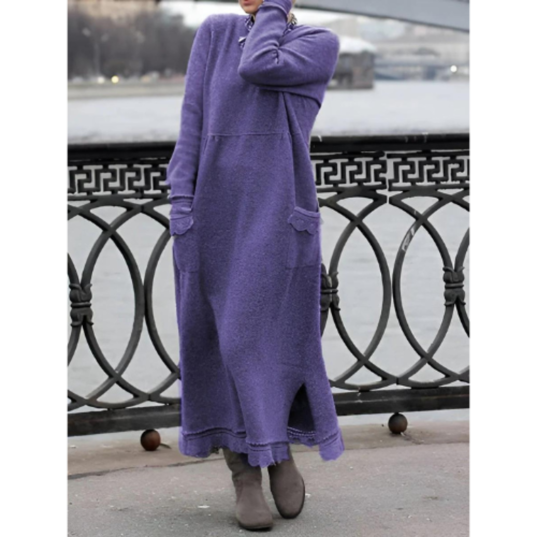 Jenna | Lange Gebreide Maxi Jurk
