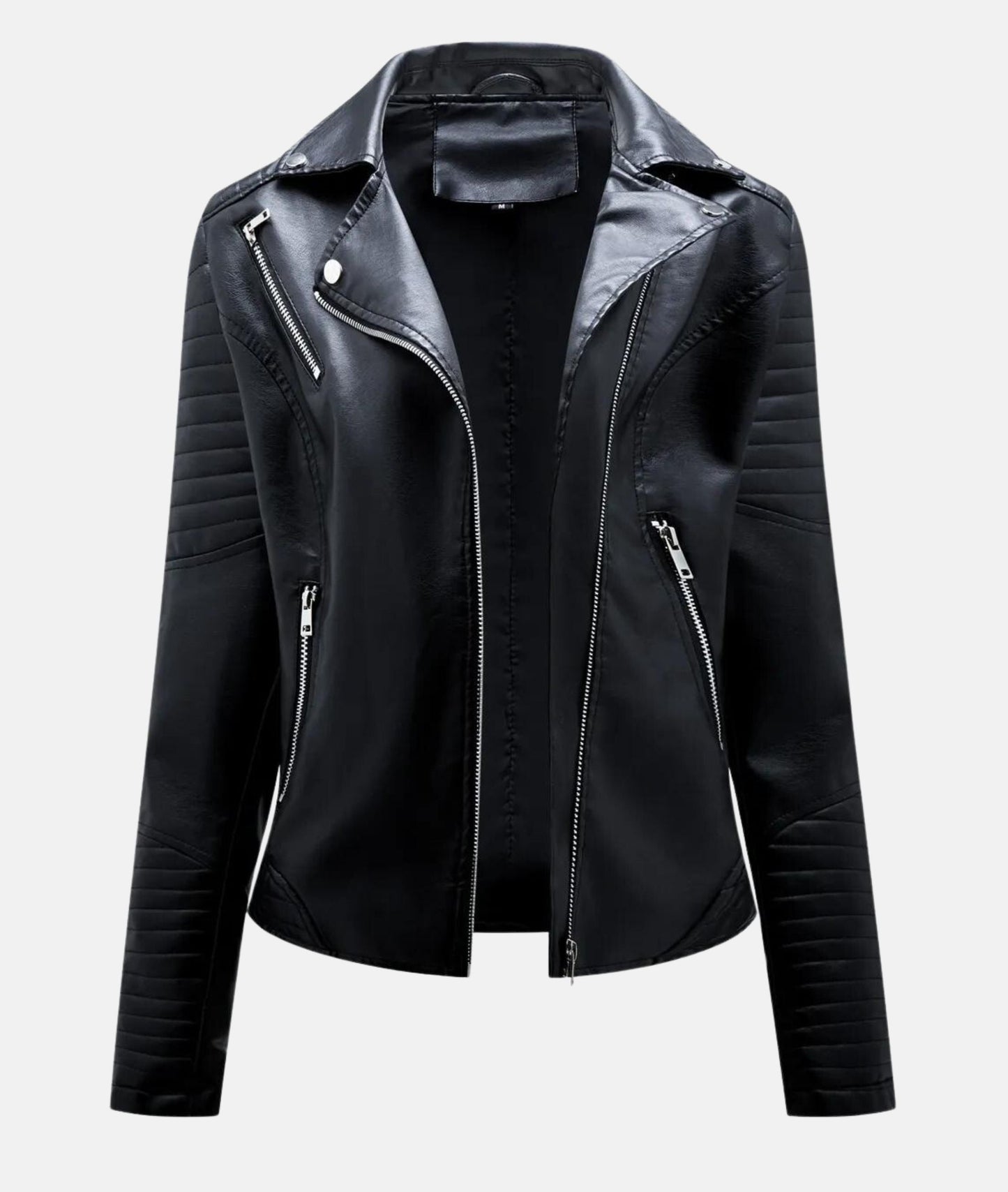 Joline | Trendy Bikerjas met Ritsen