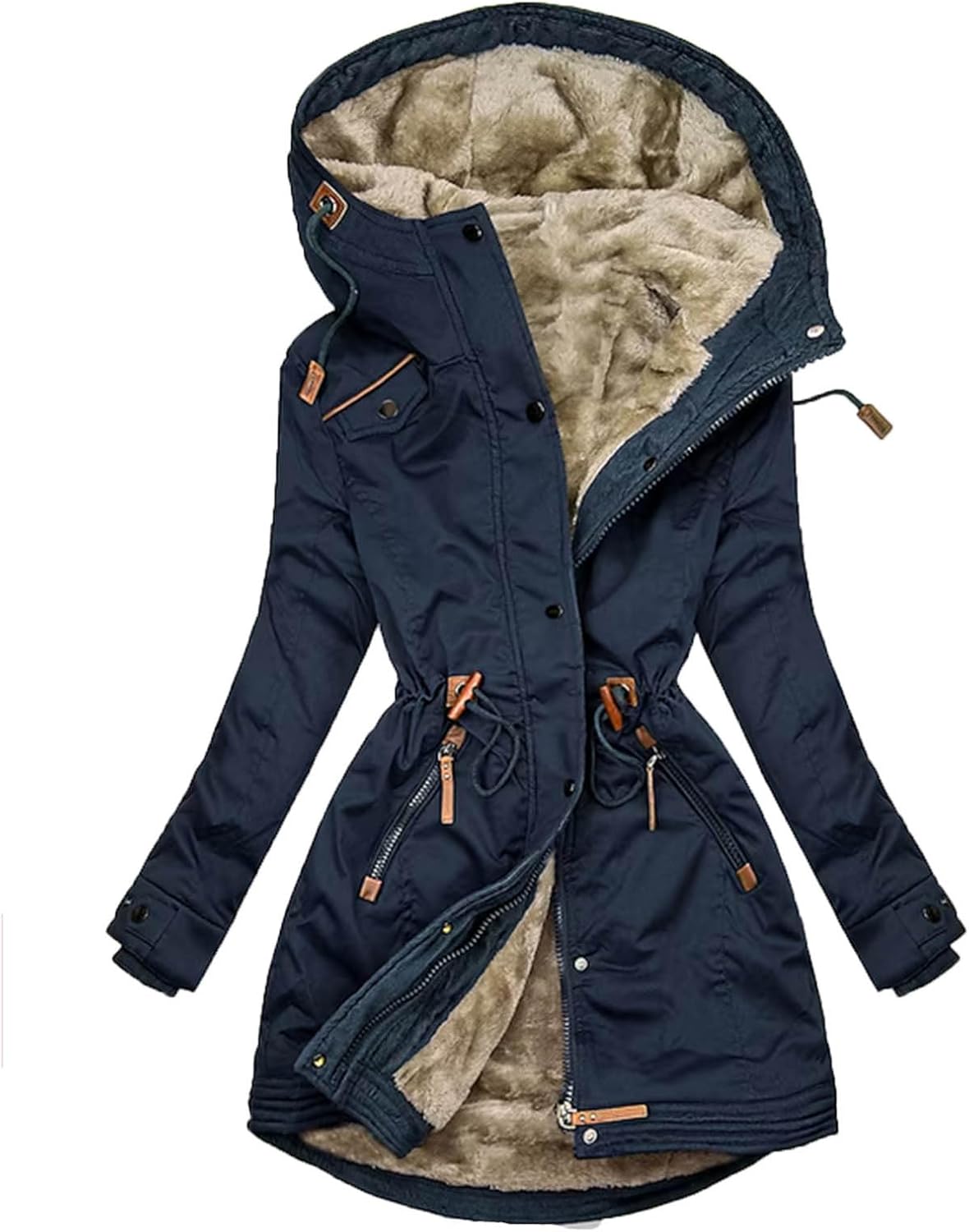 Janee | Warme Parkajas Met Capuchon