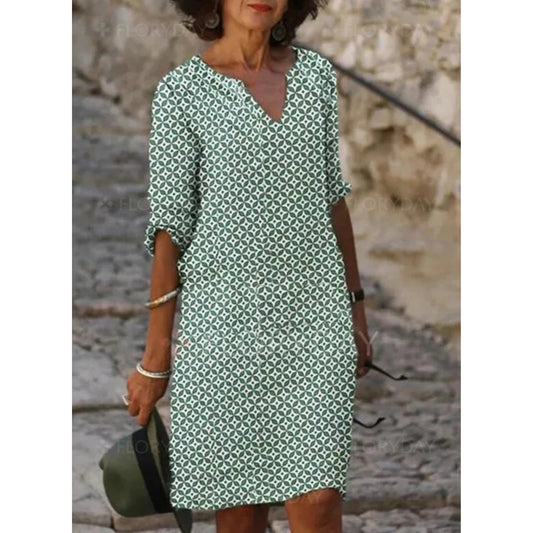Dames Midi Jurk | Losse Pasvorm