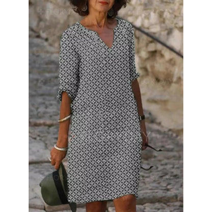 Dames Midi Jurk | Losse Pasvorm