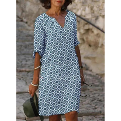 Dames Midi Jurk | Losse Pasvorm