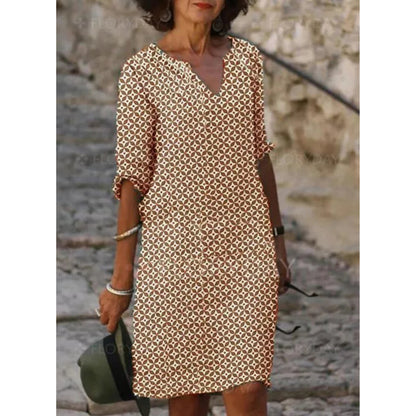 Dames Midi Jurk | Losse Pasvorm