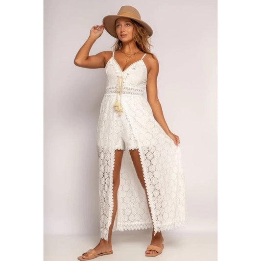 Dames Ibiza Chic Jurk | Wit