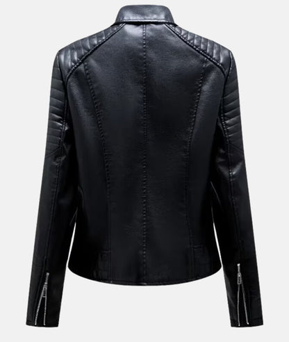 Joline | Trendy Bikerjas met Ritsen