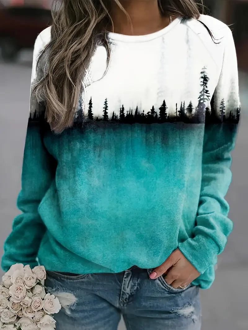 Alfie | Dames Bos Grafisch Sweatshirt