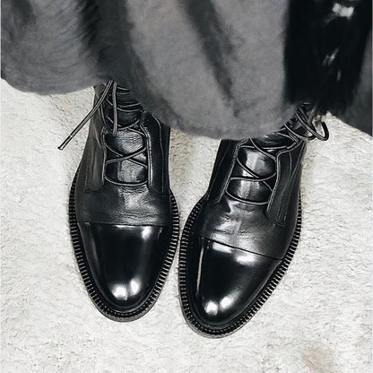 Appolinde | Dames Lace-Up Laarzen | Chunky Heel