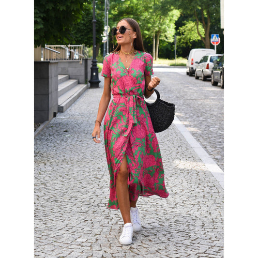 Dames Korte Mouwen Jurk | Comfortabel