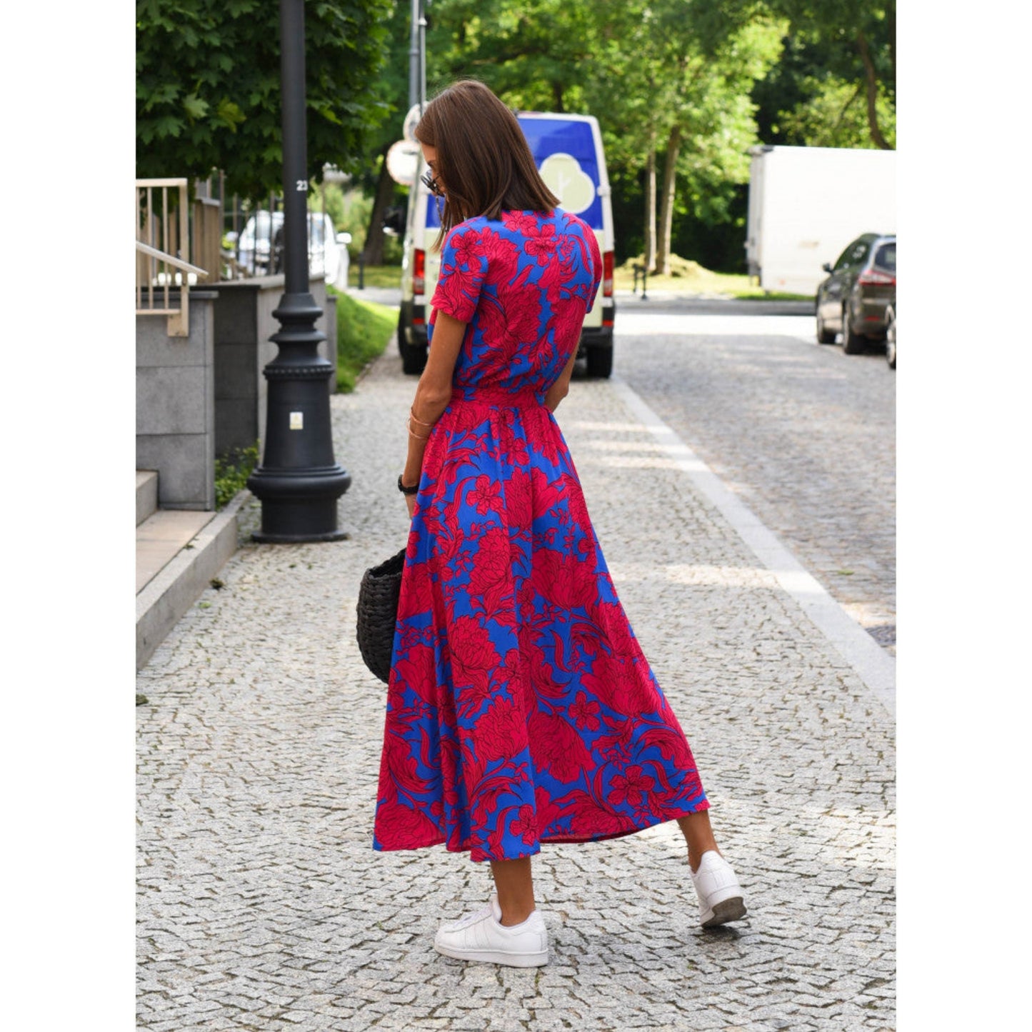 Dames Korte Mouwen Jurk | Comfortabel