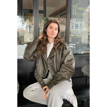 Eelricka | Dames Bikerjack | Rits Sluiting