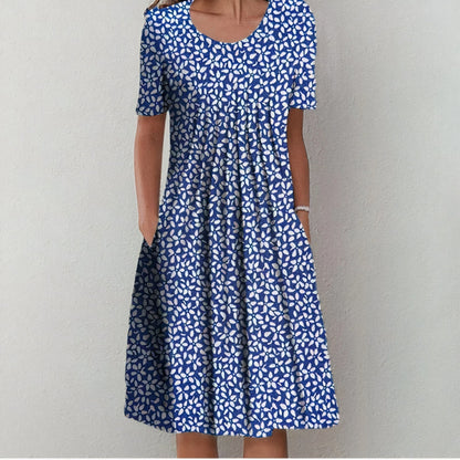 Aelgonde | Dames Casual Jurk | Korte Mouwen