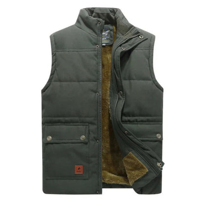 Aelrik | Heren Warm Vest | Gevoerde Ritssluiting