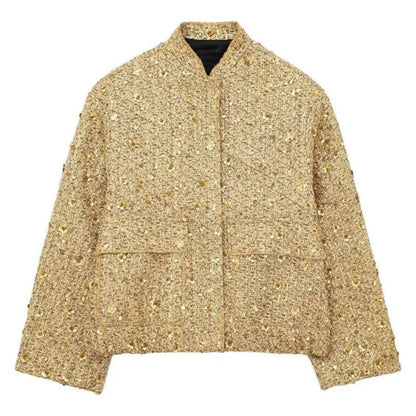 Diederise | Dames Paillettenjas | Button-Up