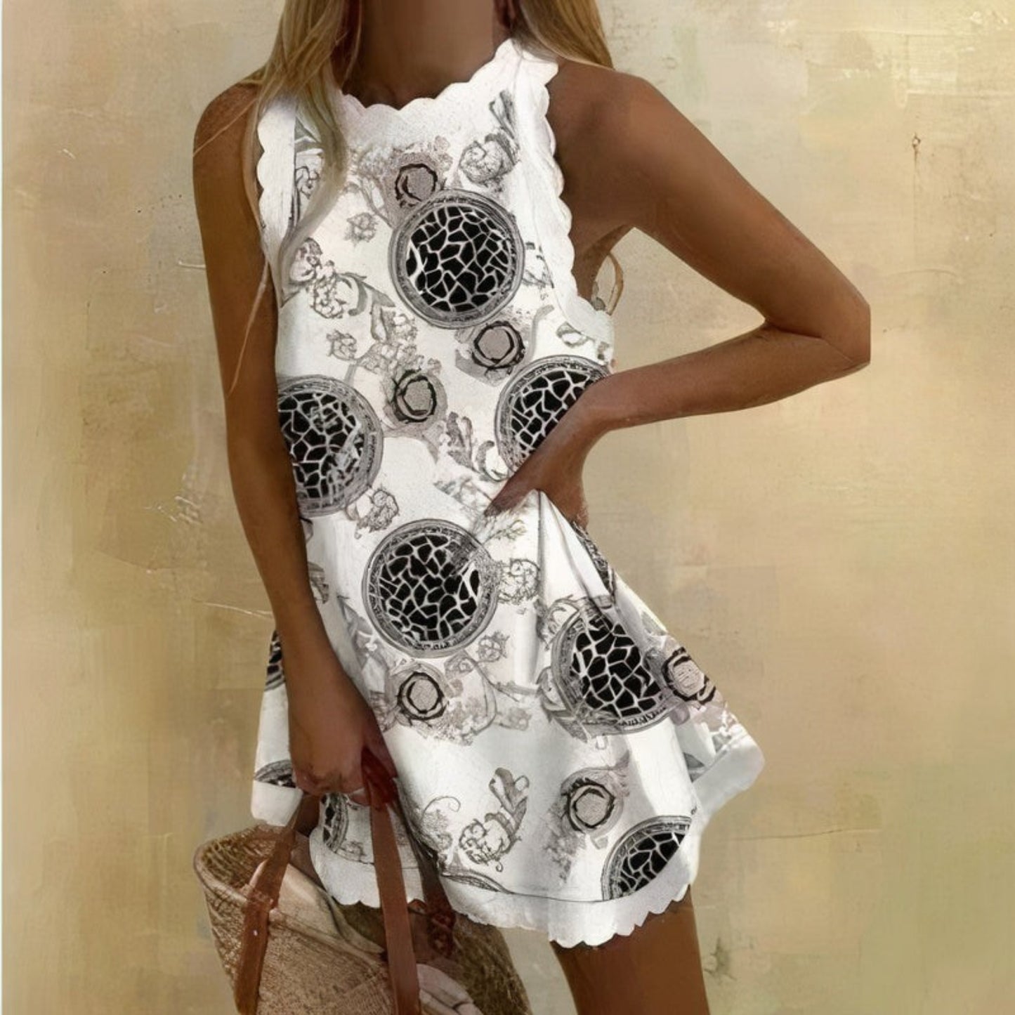 Annemijntje | Dames Mini Jurk | Mouwloos