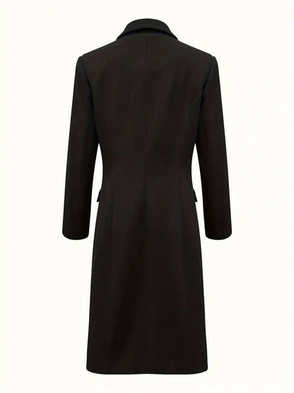 Fae | Elegante Dubbelrijige Lange Trenchcoat