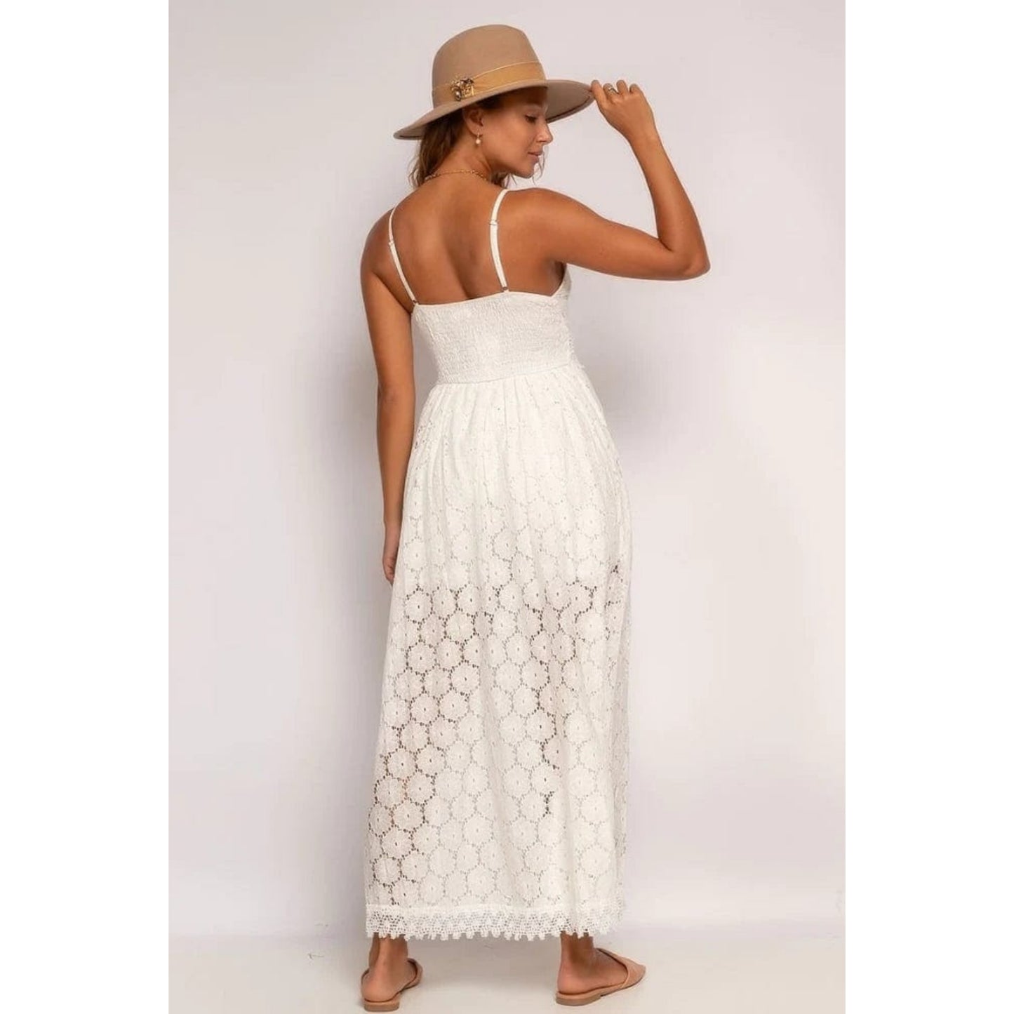 Dames Ibiza Chic Jurk | Wit
