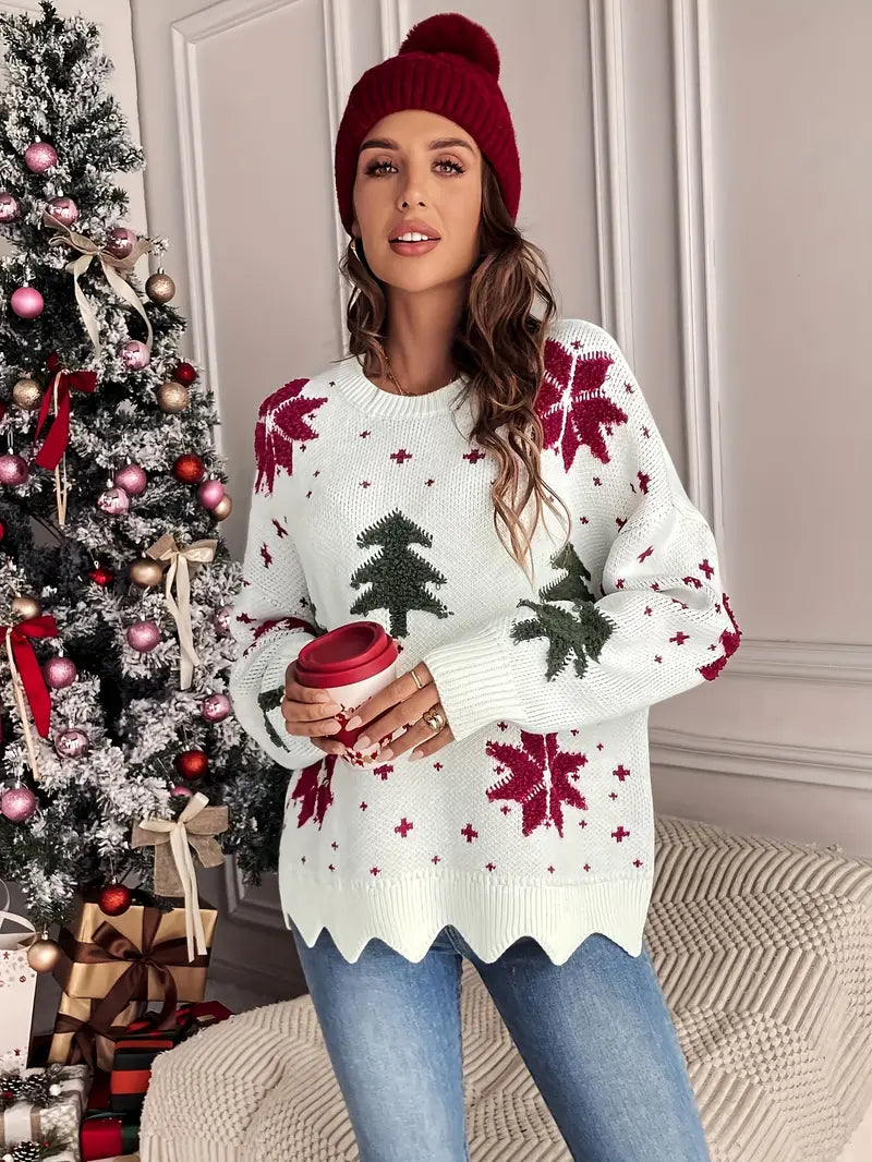 Trina | Gezellige Kerst Boom Trui