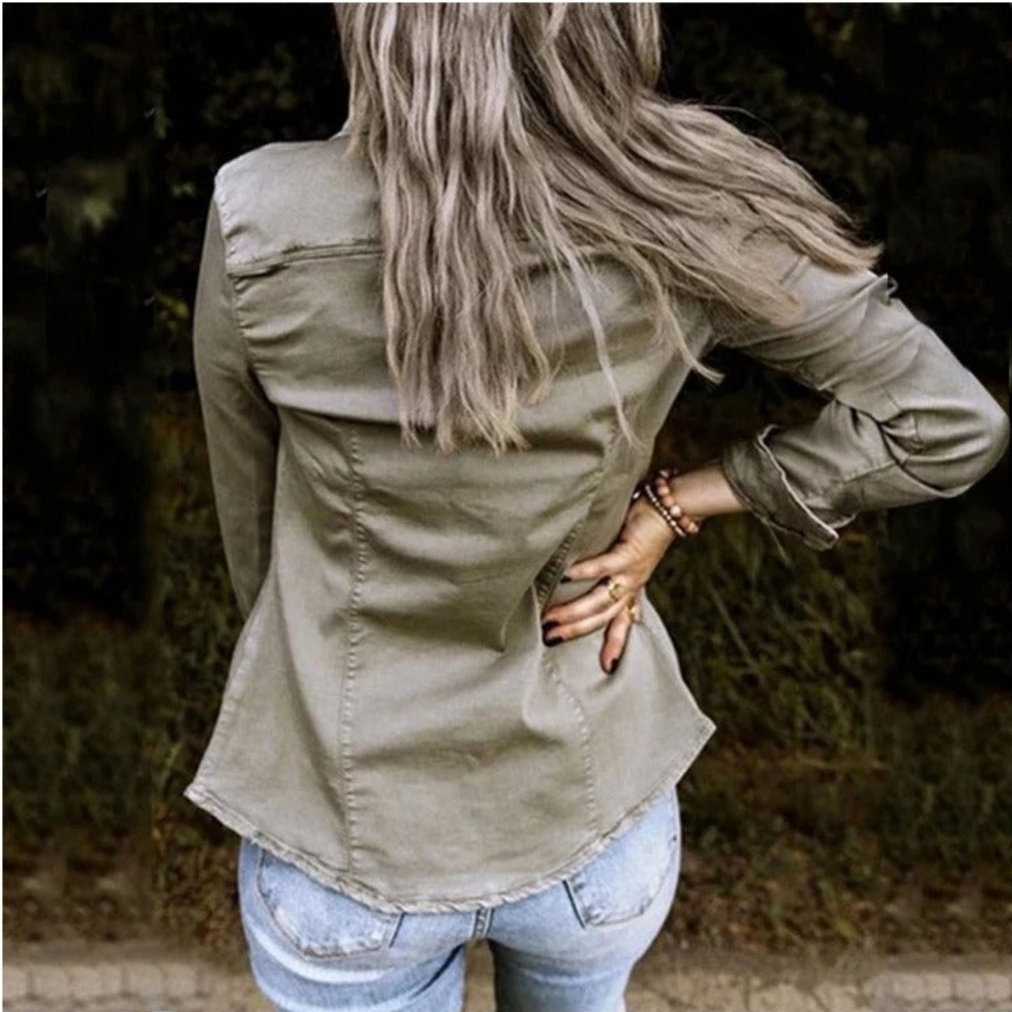Cristeline | Dames Jas met Knopen | Casual met lange mouwen