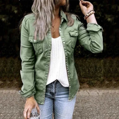 Cristeline | Dames Jas met Knopen | Casual met lange mouwen