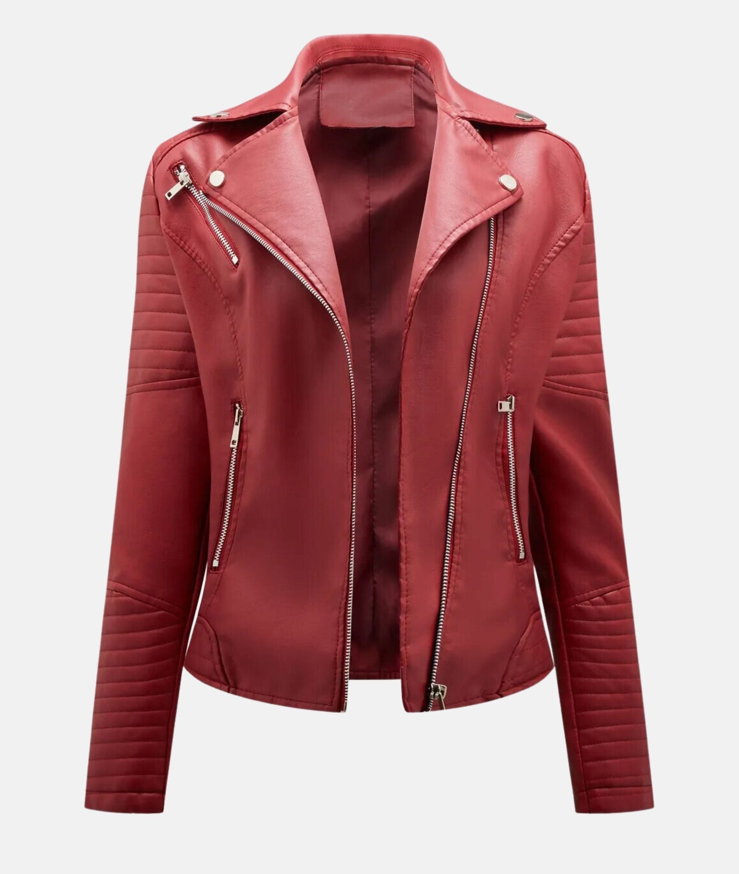 Joline | Trendy Bikerjas met Ritsen