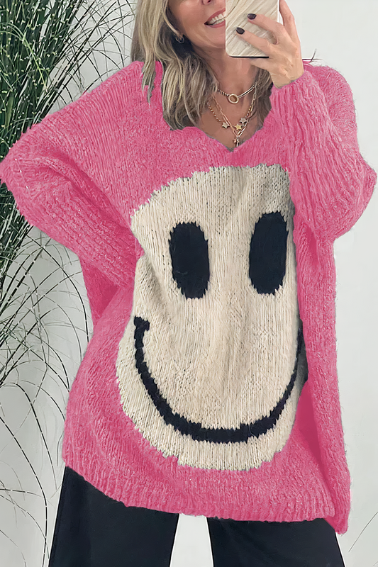 Annalee | Oversized Smiley Trui
