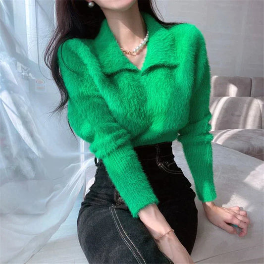 Elia | Fluffy Polo Trui