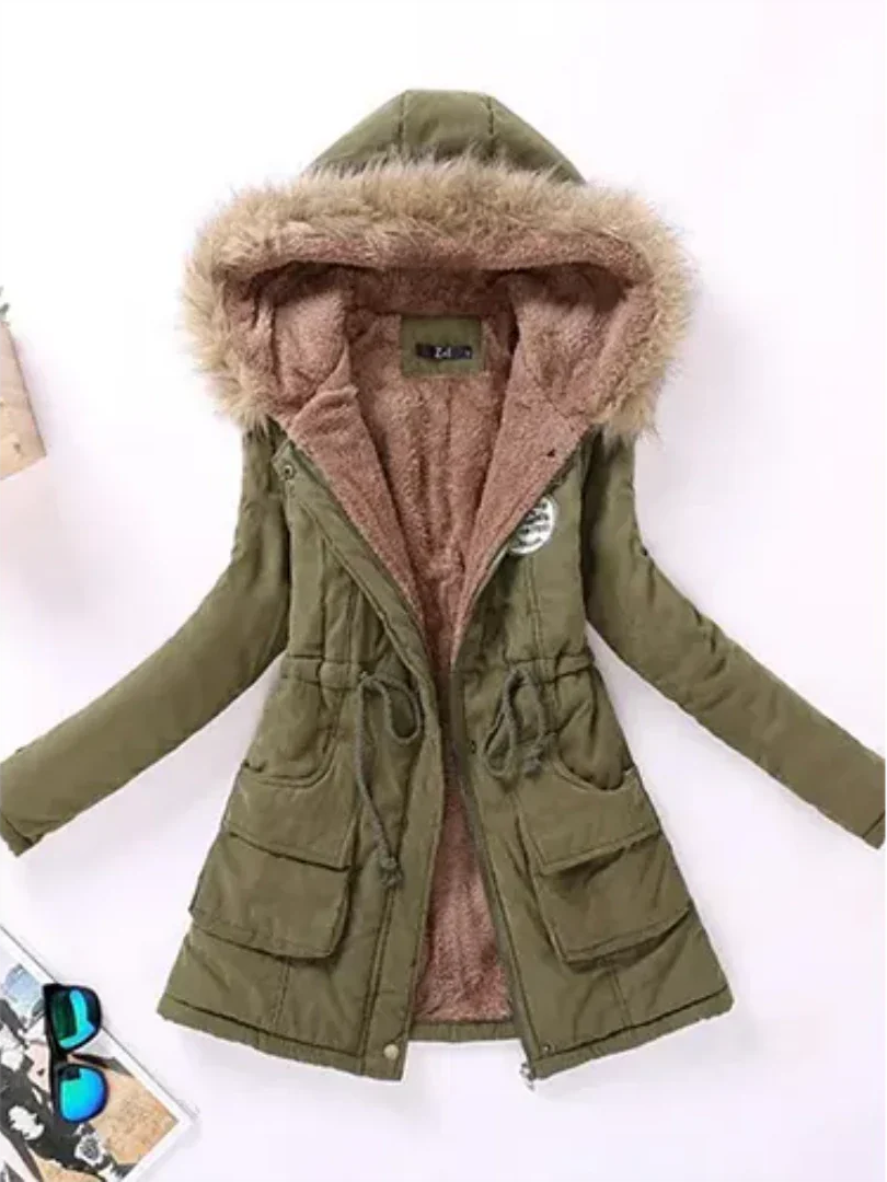 Daffodil | Warme Parka met Rits