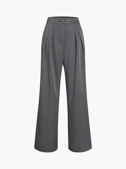 Aeliana | Gestreepte Wijdere Broek