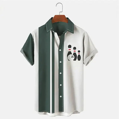 Avram | Poloshirt Met Bowlingprint