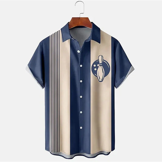 Avram | Poloshirt Met Bowlingprint