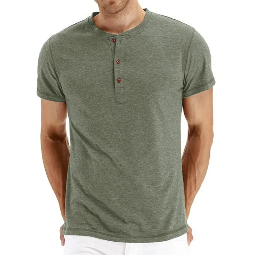 Gillis | Casual Henley Overhemd