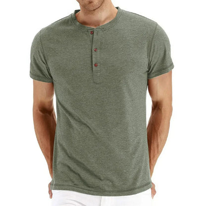 Gillis | Casual Henley Overhemd