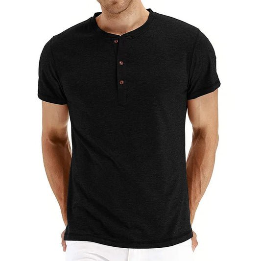 Gillis | Casual Henley Overhemd